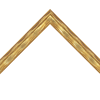 3/4" Gold Wave Pattern Picture Frame Molding
