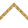 3/4" Gold Wave Pattern Picture Frame Shadowbox Molding
