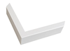 3/4" Mat White Contemporary Picture Frame Moulding