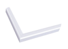 3/4" Mat White Contemporary Picture Frame Moulding