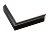 3/4" Matt Black Picture Frame Moulding, Frame Molding. MST27255 B/W III