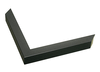 3/4" Metallic Black Picture Frame Moulding, Frame Molding. MST26961 B/W III