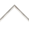 3/4" Silver and Coal Scoop Picture Frame Molding