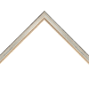 3/4" Silver Square w/ Bead Moulding