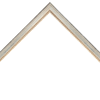 3/4" Silver Square w/ Bead Wood Picture Frame Moulding