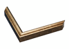 3/4" Dark Gold Picture Frame Moulding, Frame Molding. MST41012 Gold VII