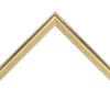 3/4" X 1 1/8"H Bright Bronze Distressed Scoop Moulding