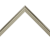 3/4" X 1 1/8"H Bright Pewter Distressed Scoop Moulding