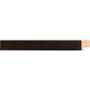3/4" Wood Black Picture Frame Moulding, Frame Molding.M201-366R B/W III