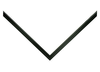 3/8" Fillet Matt Black Picture Frame Moulding, Frame Molding