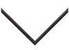 3/8" Gray Fillet Picture Frame Moulding, Squire Fillet
