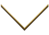 3/8" Soft Gold Fillet Picture Frame Moulding, Squire Fillet 