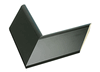 3" Matt Black w/Gunmetal Lip Picture Frame Moulding, Frame Molding. MST28305 B/W III
