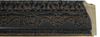4 1/2" Black with Silver Picture Frame Moulding, Frame Molding. M4203002 B/W II