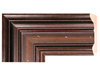 4 3/8" Contemporary Black Picture Frame Moulding, Frame Molding. MO80105 B/W III
