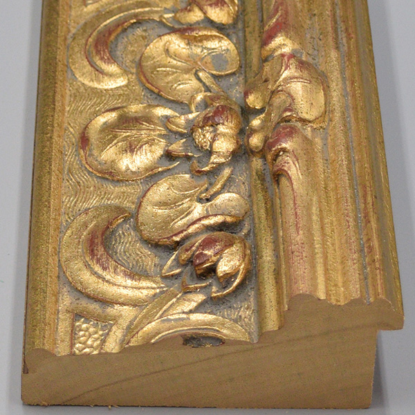 4" Antique Gold Italian Wood Frame Molding