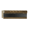 4" Black & Gold Picture Frame Moulding, Frame Molding. M8699015 B/W II