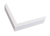 5/8" Mat White Contemporary Picture Frame Moulding
