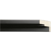 5/8" Matte Black Soho Float Picture Frame Moulding. Frame Molding.MUW3510 Floater