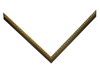 7/16" Fillet Gold Bead Picture Frame Moulding, Frame Molding