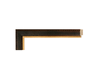 7/8" Black and Gold Picture Frame Moulding, Frame Molding MO83450 GII