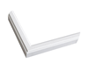 7/8" Mat White Contemporary Picture Frame Moulding