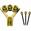 75lb Brass Plated Hangers 100 Per Bag