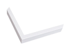 9/16" Mat White Contemporary Picture Frame Moulding