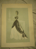 Black and White Ball Gown Vintage print signed by virginia fisher 