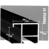 Custom Anodize Aluminum Frames Profile  # 97