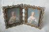 Double Side Amber Frames W/Stones (2.5"X3.5") 