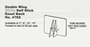 Double Wing Self Stick Easel Back ,Carboard Stand
