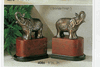 Elephant Bronze Bookend
