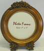 Gold Circle Picture Frame