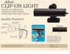 House of Troy ACL7-7 ACL7 - Advent Clip-On Light Black