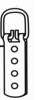 Large Strap Hanger 6 1/2"h X 1 1/2"w 2 per bag