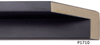 3/8" Matte Black Gallery Float Wood Picture Frame Moulding, Frame Molding. MP1710 Floater