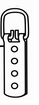 Large Strap Hanger 6 1/2"h X 1 1/2"w