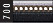 Metal Moulding by lenght profile 97-700 Beaded Florentine Black/SH