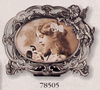 Pewter Picture Frame Cherub, 3" x 5"