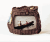 Poly Picture Frame, Fishing Basket, 3" x 5"