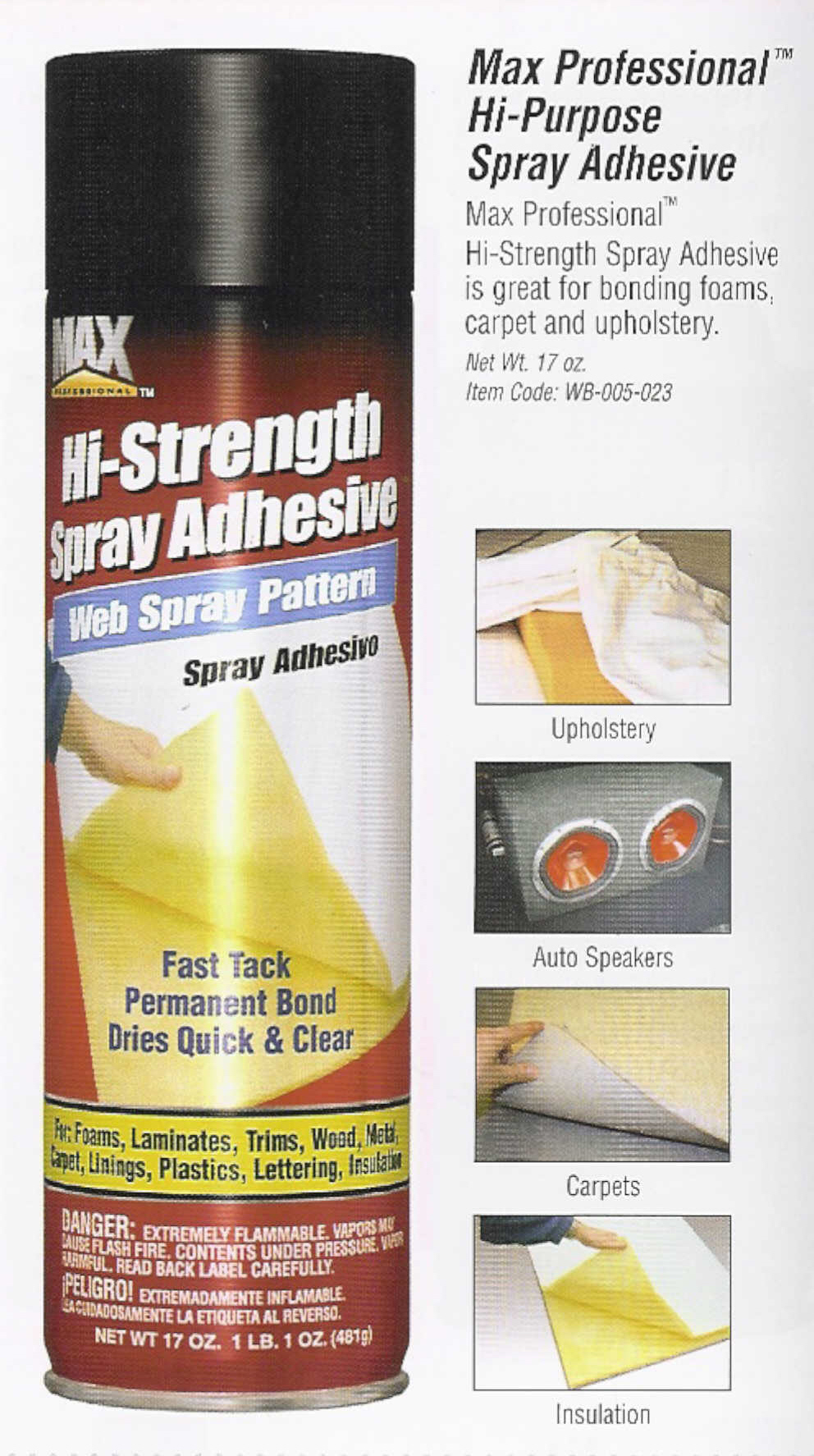 Professional Hi-Purpose Spray Adhesive ,Carpet Adhesive Spray