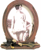 Resin Picture Frame, Oval, 3" x 5"