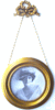 Round Picture Frame Walnut