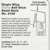 Self Stick Easel Back 