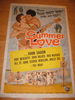 Summer Love Vintage Movie Poster 1958 