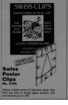 Swiss Poster Clips, Frameless Picture Hanger ,Picture Frame Clip
