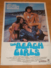 The Beach Girls Movie Poster1982 Original