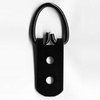 Two Holes Black Picture Frame Strap Hangers 