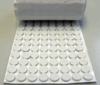 White Felt Bumpers On A Roll 1/2" Diameter and 1/8" Thick (1000 on a roll)